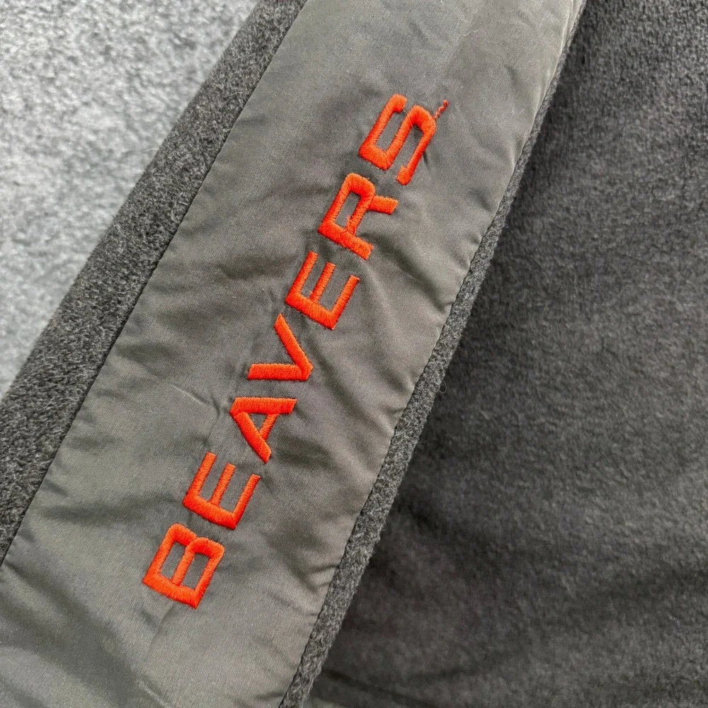 Champion Oregon State Beavers Fleece Jacket Mens XL Gray Full Zip Outdoor